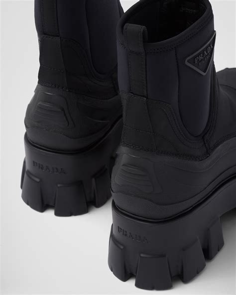 prada nylon gabardine|prada monolith gabardine boots.